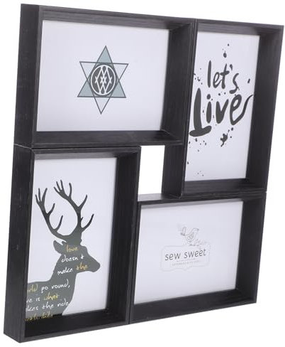 Cabilock Holz Bilderrahmen Collage Für Bilder Moderner Fotohalter Dekorativer Fotorahmen Für Hochzeit Familie Portraits Stilvoller Tischrahmen Vielseitiger Fotodisplay-rahmen