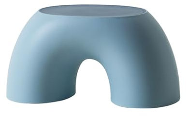 nonotse Ringförmig Toilettenhocker Erwachsene Tragbar rutschfest Langlebig Kackhocker Für Das Badezimmer Klohocker Wohnbereich Couchtisch Fußhocker(Blau)