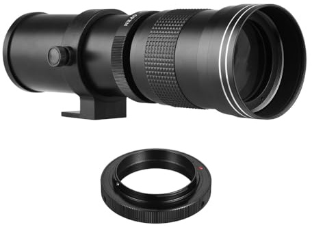 Camera MF Super Telephoto Lens F/8.3-16 420-800mm T2 Mount with AI-mount Adapter Ring Universal 1/4 Thread Replacement for Nikon AI-mount D50 D90 D5100 D7000 D3 D5100 D3100 D3000 D60 Cameras