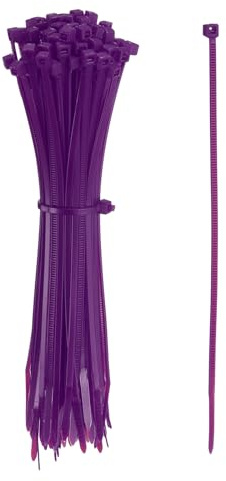 YELARXI Zip Ties Plastic Cable Ties, Self-Locking Wire Zip Tie 6 Inch Fit for Home Garden Office Workshop Travel - (1000 Pack, Purple)