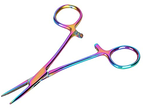 Zerodis Le Acaricia su Abrazadera de Hemostat de Acero Inoxidable para una Fácil Elección y Limpieza para Perros, Coloridos, 14 Cm