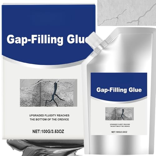 Heavy-Duty Concrete Crack Filler & Repair Adhesive & Sealant,Cement & Brick Repair Filler,Waterproof Construction Adhesive for Outdoor Concrete Crack Repair,Quick-Drying Weather-Resistant Formula