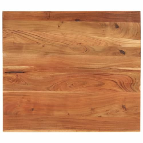 Frdhee Tablero decorativo Mesa de comedor Tablero de partículas,Tablero de mesa 90x80x3,8 cm Rectangular Madera Maciza Acacia,Para Escritorios y Mesa de Comedor Ajustable en Altura,Fácil De Mantener