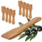 GOLDENBERG® Olivenholz Raclette Schaber - 8er Set Raclette Spachtel aus feinstem italienischen Olivenholz - Raclette-Zubehör 100% Klimaneutral - idealer Schaber für Raclette -8 Raclette Schieber