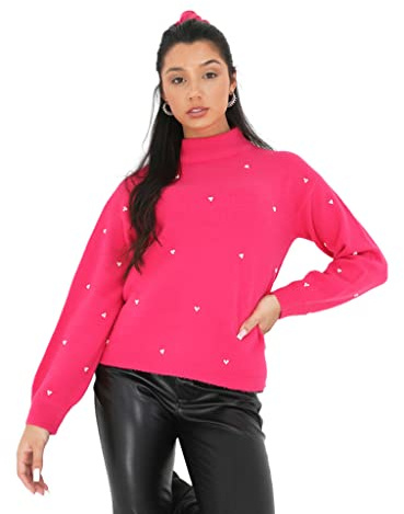 Brave Soul LK-248PRILLA Jersey, Fucsia, S para Mujer