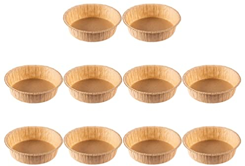 Kichvoe Einweg Papierbackformen 10 Stück Runde Kuchenform 6 Zoll Für Muffins Und Kuchen Praktische Backbecher Zum Gleichmäßigen Backen Süßer Und Herzhafter Speisen