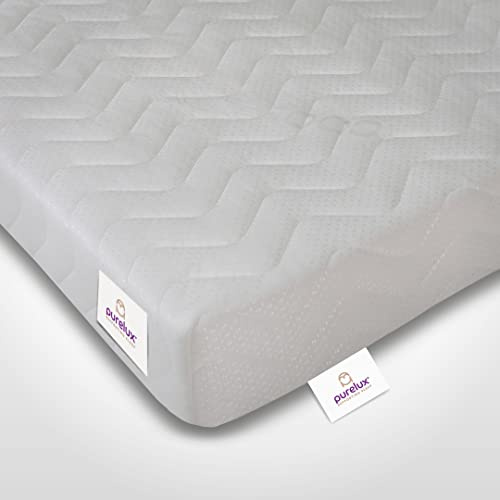 Purelux 7 Zone Memory Foam Proflex HD Essentials Mattress | 13 cm Depth | Medium Firm | Exclusive Soft Coolflex Cover | Removable Washable Cover | Hypoallergenic | Made In The UK (3ft Single)