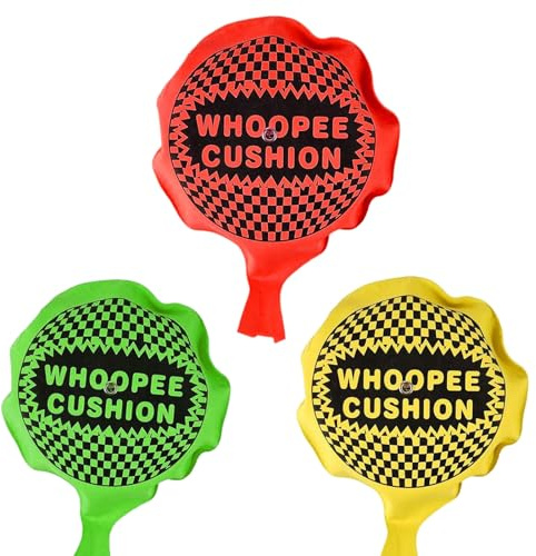 6 Whoopie Cushions Toy Classic Practical Joke Toys,3 Pack Whoopee Cushion Self Inflating for Kids,Adult Funny Prank Gag Party Bag Fillers for Adult Christmas Party Favour Stocking Filler Joke Gifts