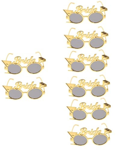 SAFIGLE 4er-set Braut-brillen-set Junggesellenabschied Lustige Brille Hochzeits- Und Dusche-zubehör Stilvolle Photo Booth-requisiten 2 Stück * 4