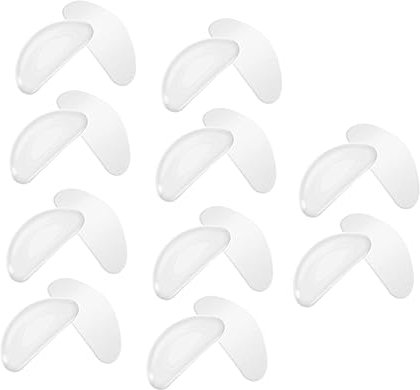 Healvian 10paare Rutschfeste Silikon-nasenpads Für Brillen Sonnenbrillen Selbstklebend Transparent Weiß Langlebig Und Praktisch