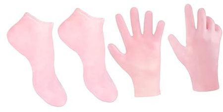 DRESSOOS Calcetines Hidratantes Para Pies Guantes Para Manos Cuidado Ecológico Suave y Elástico