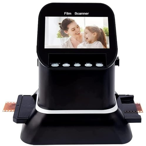 YXYLJOZ Scanner per pellicole, Scanner per Diapositive di pellicole ad Alta risoluzione da 120, Supporta 5 specifiche di pellicole da 120, LCD 1080P,
