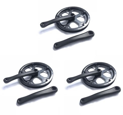 CENMEN 3X Klappbare Fahrradkurbelgarnitur 48T Vierkantloch 170Mm CNC Kurbelgarnitur Fahrradkurbelgarnitur