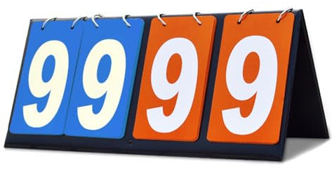 OAJABBGE wasserdichte Score Board Tischplatten Anzeigetafel Erzielte Keeper Keex Flipper Für Basketball Volleyball Tischtennis