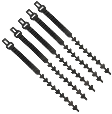 Homoyoyo Correas de Goma Reutilizables para Sujetar Árboles Frutales y Ramas 5 Piezas 45X2X05 CM Ataduras Ecológicas Resistentes y Ajustables para Jardín y Plantas