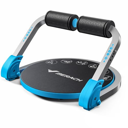 MERACH Ab Machine Ab Trainer - Sit Up Exercise Equipment | with 3 Adjustable Resistance Levels, Abdominal Trainer Ab Cruncher for Core Workout Abs Machine Fitness Equipment