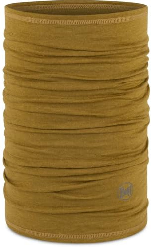 Buff- Schlauchschal Merino Lightweight Multifunktionaler Schal aus 100% Merinowolle, Wandern, Outdoor, Nachhaltig, Leicht, Schlanke Passform Männlich Weiblich Einheitsgröße Olive