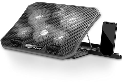TopMate C12 Laptop Cooling Pad RGB Gaming Notebook - Gray