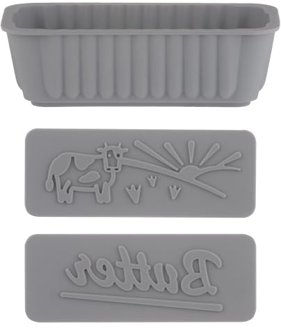 Kilner Juego de moldes de silicona para mantequilla, con 2 platos intercambiables, reutilizable, apto para lavavajillas