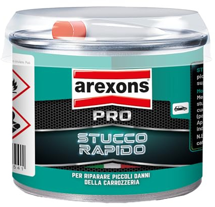 AREXONS - Stucco Rapido per Riparazioni Carrozzeria, Legno, 175 gr | Marmo e Cemento, Facile Applicazione e Asciugatura Veloce