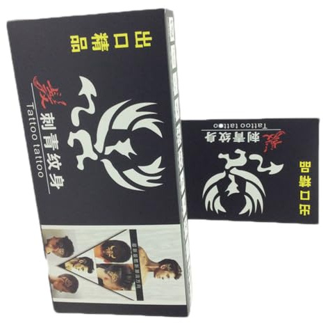 Kit de Tatouages Capillaires Noir en Plastique, 1 Boîte de 25 Pièces