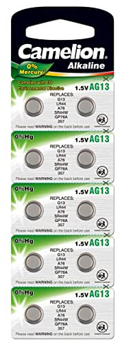 Knopfzelle Camelion Typ LR1154 Alkaline 10er Blisterkarte, Alkaline, 1,5V