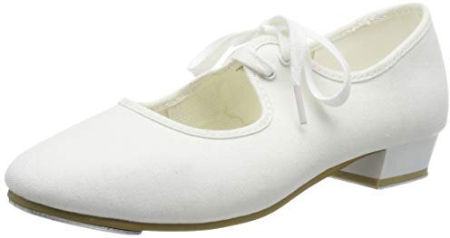 Roch Valley 'LHC' Low Heel Canvas Tap Shoe White 10.5 UK / 28.5 EU