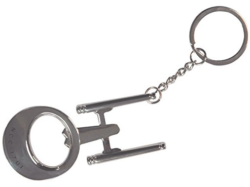 Diamond Select Toys Porte-Clés Ouvre Bouteille Star Trek USS Enterprise Argent Métallique pour Fans de Star Trek, Unisexe, Adultes de Tout Âge