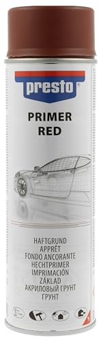 presto UNIVERSAL Haftgrund Rot 500 ml - Grundierungs-Sprühfarbe | Rostschutz Primer für Karosserie und andere Untergründe, schnelltrocknende Nitro-Kombi-Qualität, schleifbar, hohe Füllkraft