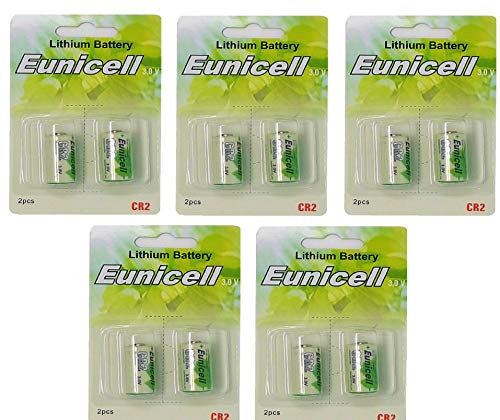 Eunicell 10 Pilas de Litio CR2 (5 blísteres con 2 Pilas)