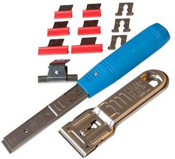 RALI Shark L Professionelle Holzbeitelbox für Holzbearbeitung | 3 Adapter + 3x2 austauschbare Klingen + 1 Schaber + 1 RALI Schaber | Multifunktionaler Beitel zum Schnitzen, Schaben und Schneiden