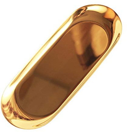 bandejas de Acero Inoxidable para Servicio de Comida, Bandeja para Servir Platos de Fiesta, charola de Instrumentos de Laboratorio para Aperitivos, Bandeja de Instrumentos, Color Dorado