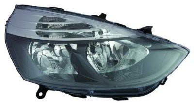AUTOFORNITURE ITALIA FARO PROIETTORE ANTERIORE DESTRO PARABOLA NERA BORDO NERO CLIO DAL 2012 AL 2016