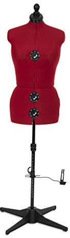 Adjustoform FG759 Diana 8-teilige verstellbare Kleiderform, Nylon, kirschrot, Medium (UK Dress Size 16-22)