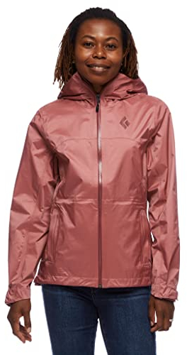 Black Diamond Damen Treeline Rain Shell Jacke, rosewood, S