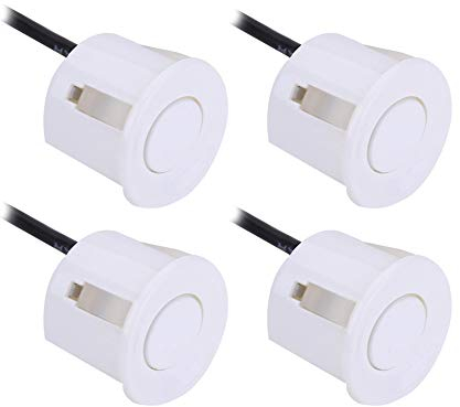 DEWIN Parksensor, 4 Stück/Set Kunststoff Einparkhilfe Sensoren Radarsonde Backup Assist Teile (Weiß)