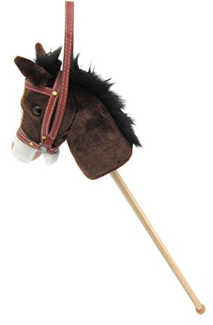 Sweety Toys 14040 Steckenpferd inkl. Soundfunktion OHNE Rollen & OHNE Haltegriffe - geeignet für Hobby Horsing Turniere
