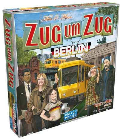 Days of Wonder, Zug um Zug: Berlin, Familienspiel, Brettspiel, 2-4 Spieler, Ab 8+ Jahren, 10-15 Minuten, Deutsch