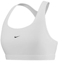 Nike Damen Dx6817-100 Sport-BH, White/Black, M EU