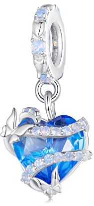 NINGAN S925 Charms Herz Liebe Freundschaft Haustier Anhänger | Geschenk für Frauen, Mädchen, Freunde, Ehefrau, Mutter, Tochter – Geburtstag, Jahrestag, Valentinstag, Weihnachten