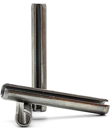 Hippo Hardware M2 (2mm X 8mm) Slotted Spring Tension Pins Roll Pin Sellock A2 Stainless Steel DIN1481 (Pack of 100)