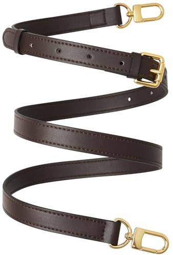 RICLVS Vachetta-Leder-Crossbody-Gurt, echtes Leder, verstellbarer Ersatzriemen für Umhängetasche, Handtasche, Geldbörse
