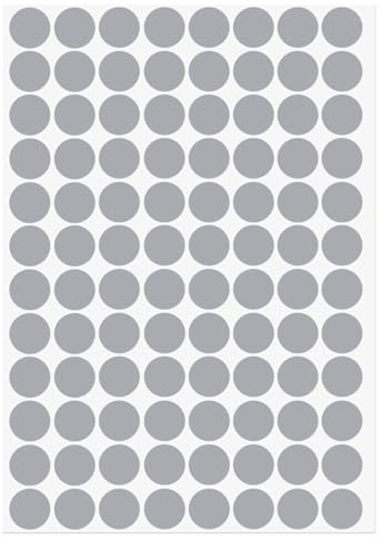 sourcing map 1 Sheet/96Pcs Screw Hole Cover Stickers, 15mm Dia PVC Self Adhesive Covers Caps Dustproof for Wood Furniture Cabinet Shelf Wardrobe, Gray