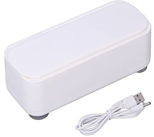 Nettoyeur à Ultrasons 360 ° Professionnel à Faible Bruit Portable USB Machine De Nettoyage Pour Bijoux, Bague, Argent, Retenue, Lunettes, Bracelets De Montre, Pièces De Monnaie, Machine De Nettoyage à