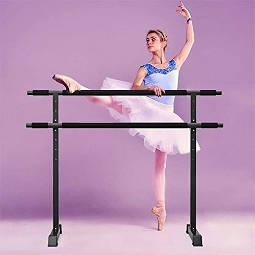 Doppelte Ballettstange, tragbare Mobile Ballettstange, freistehende Stretch-Tanzstange für Heim-Barre-Workouts oder Spitzenarbeitsübungen