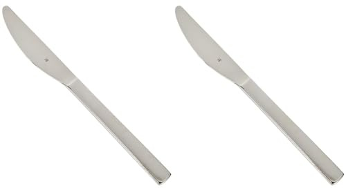 WMF Atria Menümesser Mono 23 cm, Monobloc-Messer, Cromargan Edelstahl poliert, spülmaschinenfest, 24 x 3 x 1 cm (Packung mit 2)