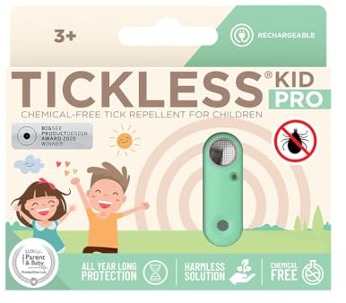 Tickless Kid Pro Wiederaufladbarer Ultraschall-Zeckenschutz für Kinder – Menta