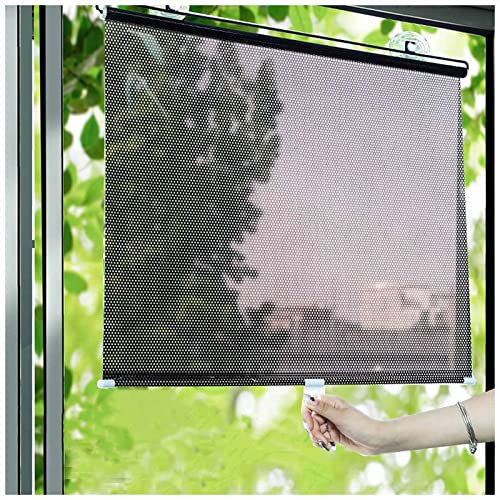 Agashi Verdunkelungsrollos Mit Saugnäpfen, Thermo-Rollos, Dachfenster-Rollos, Sonnenschutz-Rollos, Temporäre Rollos Ohne Bohren/40 * 60Cm/16 * 24In