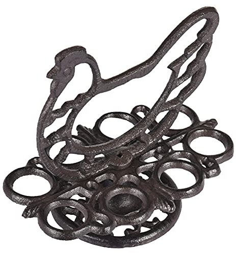 Eierkorb Eierbecher Eierständer Huhn Form Eierhalter Gusseisen Obstkorb Osterkorb Eierablage Eierbehälter Eierständer Aus Gusseisen Frühstücksei-Ständer