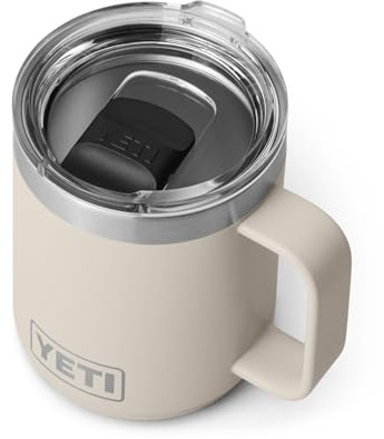 YETI Rambler 10 oz Stackable Mug, Vacuum Insulated, Stainless Steel with MagSlider Lid, Cape Taupe